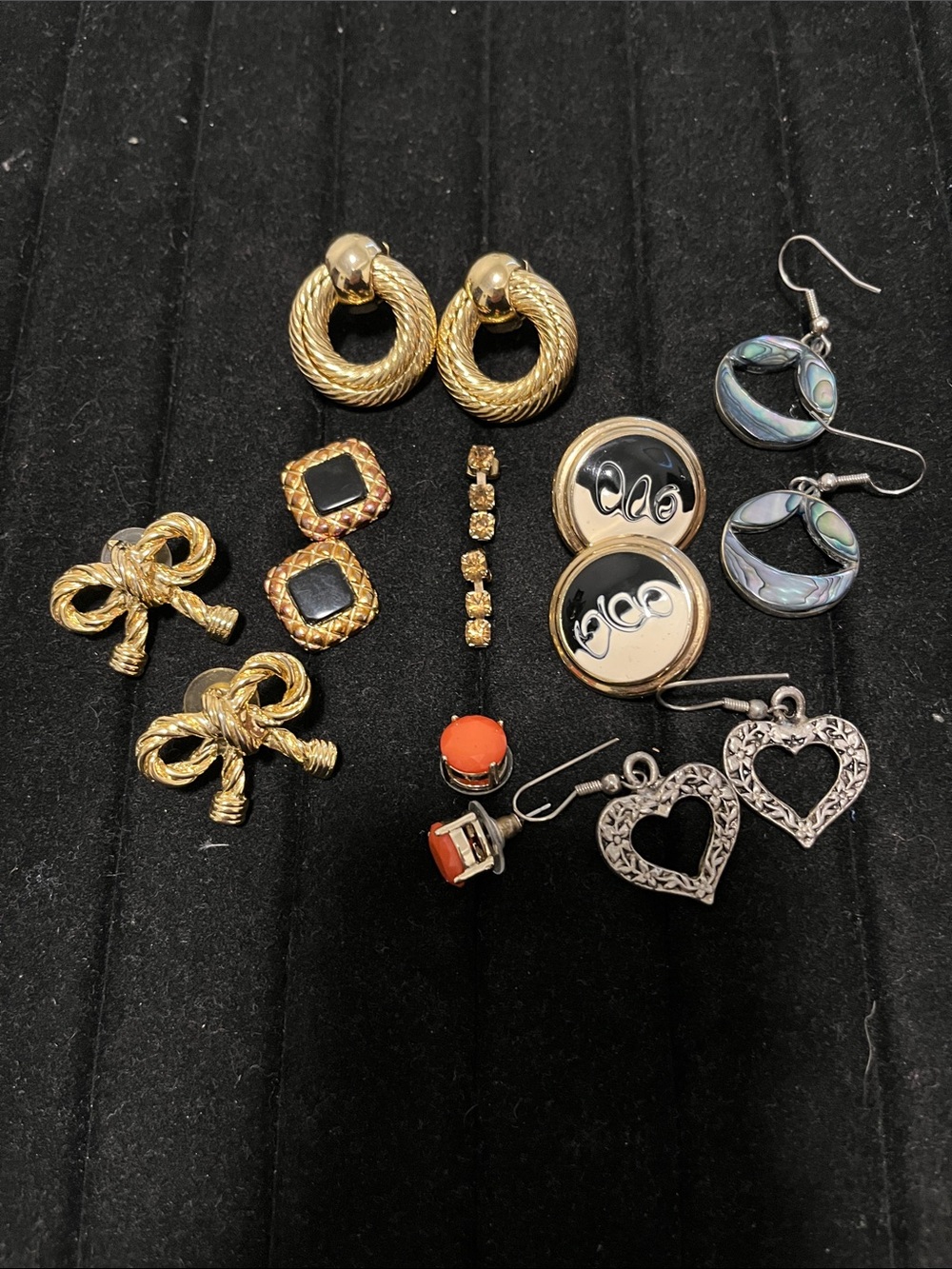 L👀K Pretty Pierced earring lot - 8 pairs